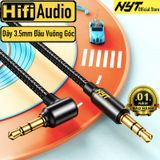 Cáp Audio 3.5mm Đầu Vuông Góc Cao Cấp NYT N18 Bảo Hành 12T Đổi Mới