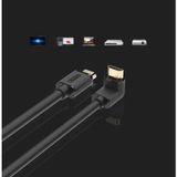 UNITEK Y-C1007 Cáp HDMI 1.4/4K - 1.5M Đầu Cong Chính Hãng