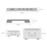 Trạm Sạc Thông Minh 36W Cao Cấp | UNITEK Chính Hãng | 4 cổng USB
