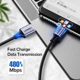 UGREEN 60126 - Cáp sạc nhanh USB-C 5V3A dài 1m cao cấp ugreen US288
