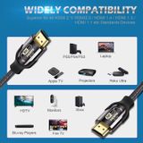  Dây HDMI 2.1 8K UHD 48Gbps ID Tech Bện Lưới, Đầu Metal Mạ Vàng Cao Cấp - BH 24T Chính Hãng 