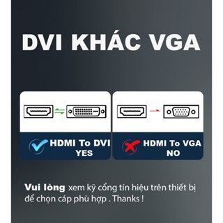  Cáp Chuyển 2 Chiều DVI To HDMI Cao Cấp Dài 1.5M - 20M ID Tech H2D101- BH 24T Đổi Mới 