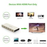 UGreen 40279 - Bộ Gộp HDMI 5 Cổng Vào 1 Cổng Ra Hỗ Trợ 4K@30Hz Cao Cấp