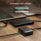 Ugreen 20284 - Hub Chia USB 3.0 4 Cổng Cao Cấp Hỗ Trợ OTG Dài 80cm ( White)