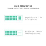 UGreen 10136 - Dây Chuyển HDMI ra DVI Tròn Dài 3M Chính Hãng Support 4K