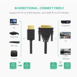 UGreen 30116 - Dây Chuyển HDMI ra DVI Dài 1M Chính Hãng Support 4K