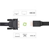 Ugreen 30106- Dây HDMI sang DVI (24+1) Dẹp Dài 2M Chính Hãng