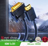 UGreen 30116 - Dây Chuyển HDMI ra DVI Dài 1M Chính Hãng Support 4K