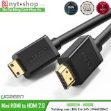 Ugreen 10118- Dây Mini HDMI Sang HDMI 2.0 Dài 3M Cao Cấp Support 4K 60Hz