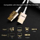 Ugreen 40490 - Dây HDMI 2.0 Dài 2M 4K*60Hz Sợi Siêu Nhỏ ( Màu Rose Gold)