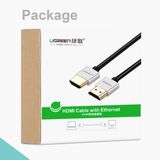 Ugreen 30478 - Dây HDMI 2.0 Dài 2M 4K*60Hz Sợi Siêu Nhỏ
