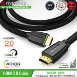 Ugreen 40416 - Dây HDMI 2.0 Dài 15M Hỗ Trợ 4K*60Hz- Bện Lưới Chắc Chắn