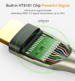Ugreen 50109 - Dây HDMI 2.0 4K*60Hz Dài 3M, Sợi Carbon Cao Cấp