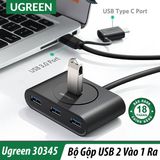 Ugreen 20292 - Hub Chia USB 3.0 4 Cổng Cao Cấp Hỗ Trợ OTG Dài 80cm ( White)