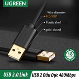 Ugreen 30131 - Cáp Usb 2.0 Link 2 Đầu Đực Dài 0.5M