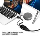 UGREEN 40248- Dây Chuyển HDMI ra VGA kèm Audio, Dây Dẹt Màu Đen