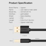 Ugreen 10370 - Cáp USB 3.0 Link 2 Đầu Đực Cao Cấp Dài 1M - Support 5Gbps