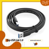 UGREEN 10804 - Dây USB 3.0 Link 2 Đầu Đực 1.5M Cao Cấp ( Dây dẹp)