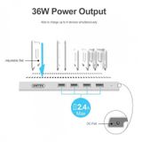 Trạm Sạc Thông Minh 36W Cao Cấp | UNITEK Chính Hãng | 4 cổng USB