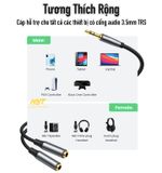 Jack Chia Tai Nghe 3.5mm 1 Ra 2 Cao Cấp IDTech CD105 - BH 12T Đổi Mới