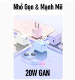 Củ Sạc Type C 20W GAN Siêu Nhỏ Sạc Siêu Nhanh Không Nóng NYT N79