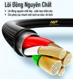 Cáp Sạc Nhanh 3 Đầu Micro / Type C / IOS Cao Cấp ID Tech CS103 - BH 24T Đổi Mới