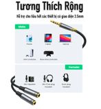CápChuyển 3.5mm Sang Mic & Tai Nghe Hifi Audio Cao Cấp NYT CD103- 24th BH Đổi Mới