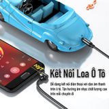 Cáp Audio 3.5mm Đầu Vuông Góc Cao Cấp NYT N18 Bảo Hành 12T Đổi Mới