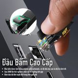 Cáp Mạng Lan Cat6 Đen Tròn Dài 5M 10M 15M 20M NYT LC6101 - Bảo Hành 12T Đổi Mới