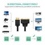 Cáp Chuyển HDMI ra DVI(24+5) Cao Cấp UGREEN