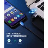 Cáp Sạc Nhanh 3A QC 3.0 Cổng Micro USB UGREEN US290 - Dây Bện Lưới BH 18T Chính Hãng