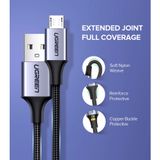 Cáp Sạc Nhanh 3A QC 3.0 Cổng Micro USB UGREEN US290 - Dây Bện Lưới BH 18T Chính Hãng