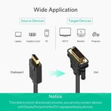 Cáp DisplayPort ra DVI-D (24+1) ful-HD 1080p Cao Cấp UGREEN DP103 - BH 18T Đổi Mới