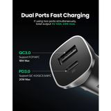 Cốc Sạc Nhanh Xe Hơi Cổng USB 3.0 & Type C PD 20W Ugreen CD130 - BH 18T Chính Hãng