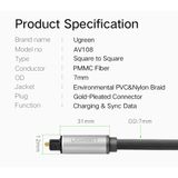 Cáp Audio Sợi Quang Vỏ Nhôm Bện Nylon Cao Cấp UGREEN AV108 - Hàng Chính Hãng