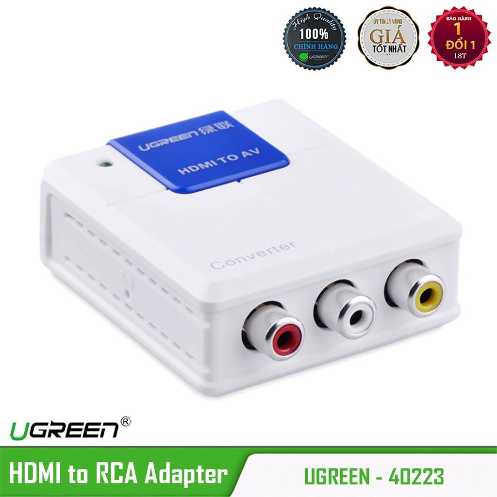  Bộ Chuyển HDMI ra RCA Hỗ trợ PAL & NTSC Cao Cấp UGREEN 