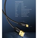 Cáp Sạc Nhanh Micro USB Bện Nylon Cao Cấp UGREEN