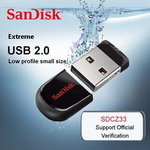  USB 2.0 SANDISK 4Gb, 8Gb,16Gb,32Gb Cruzer Fit mini - Bảo Hành 1 Năm Chính Hãng 