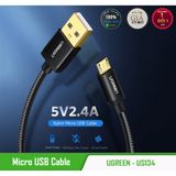 Cáp Sạc Nhanh Micro USB Bện Nylon Cao Cấp UGREEN