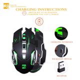  Chuột Gaming Không Dây Cao Cấp R8 1710A | Led 7 màu tự chuyển 