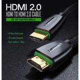  Dây Cáp HDMI 2.0 Full 4K 60Hz Sợi Dù Siêu Bền Ugreen HD118 - BH 18T Chính Hãng 