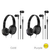 Bộ Tai Nghe Chụp Tai Và Nhét Tai Có Dây Hoco Siêu Hay - Bảo hành 12T Chính Hãng