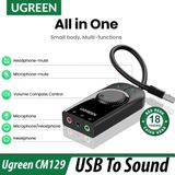 Cáp Chuyển USB Sang Tai Nghe UGreen Chính Hãng (CM129, US205)