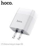 Cốc Sạc Nhanh 2 cổng 5V/2.4A Hoco C73 - Hàng Chính Hãng