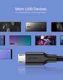 Ugreen 10837 - Dây Sạc Điện Thoại Android Cổng Micro USB Dài 1.5M Cao Cấp