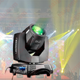 Đèn Moving head dùng cho sân khấu 7 màu cảm ưng tiếng nhạc (30w - xoay 360 độ) -  Mã H288