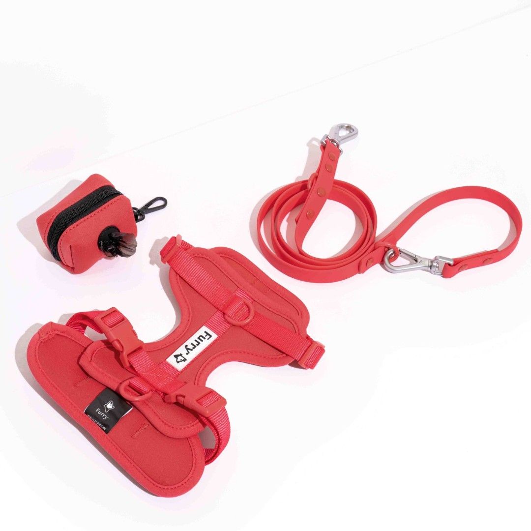 Gói Phụ Kiện Yếm Dắt Coral Red