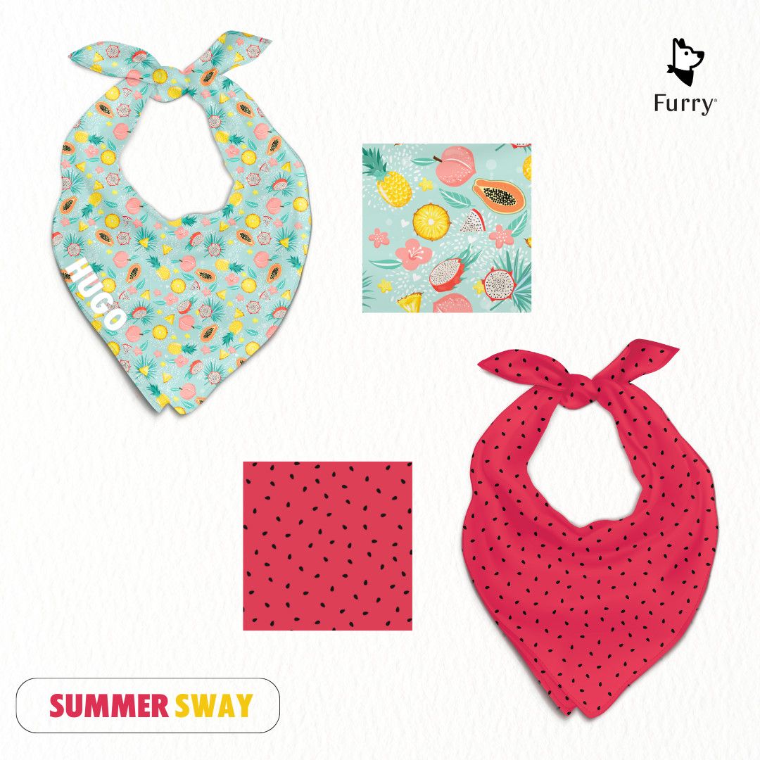 Khăn Quàng Cổ Cho Chó Mèo Furry - Summer Sway