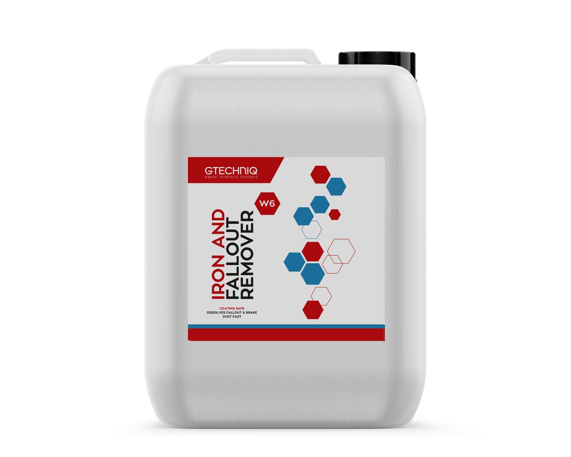 Dung Dịch Tẩy Bụi Sơn Bụi Sắt Mâm Xe - Gtechniq W6 Iron & Fallout Remover 5l