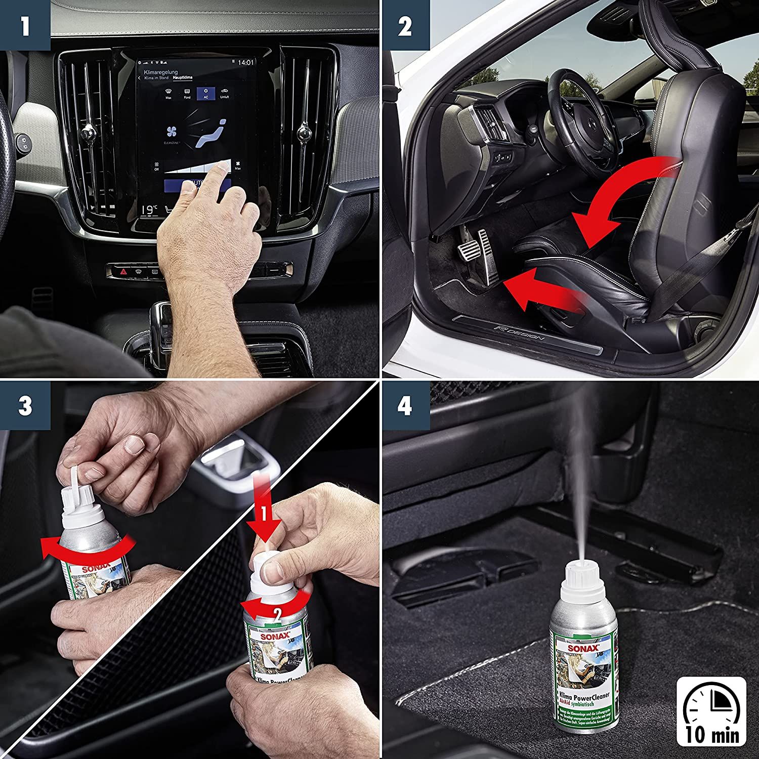 Khử Mùi Diệt Khuẩn Dàn Lạnh - Sonax A/C Cleaner